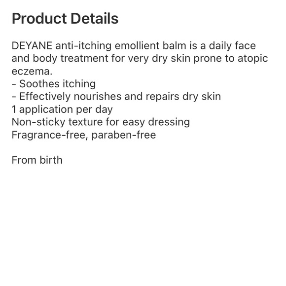 Dexyane anti-scratching emollient balm (face & body) - Picture 5 of 6